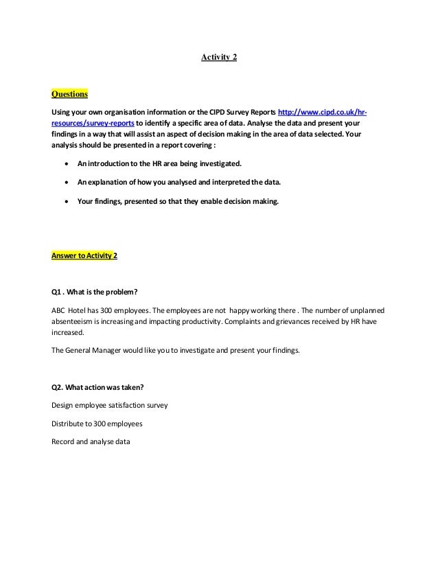 cipd assessment examples cipd rai assignment